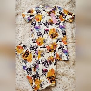 Little Bum Bums floral skulls